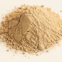 A small heap of pale beige clay powder